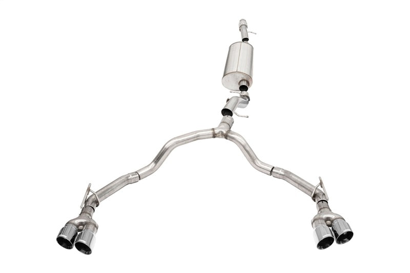 Corsa 21-22 Chevrolet Tahoe/GMC Yukon 4DR 6.2L 4WD Dual Rear 3/2.75in Sport Cat-Back DW 4in Pol Tips 21129