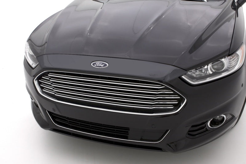 AVS 13-16 Ford Fusion (Grille Fascia Mount) Aeroskin Low Profile Acrylic Hood Shield - Smoke 320043