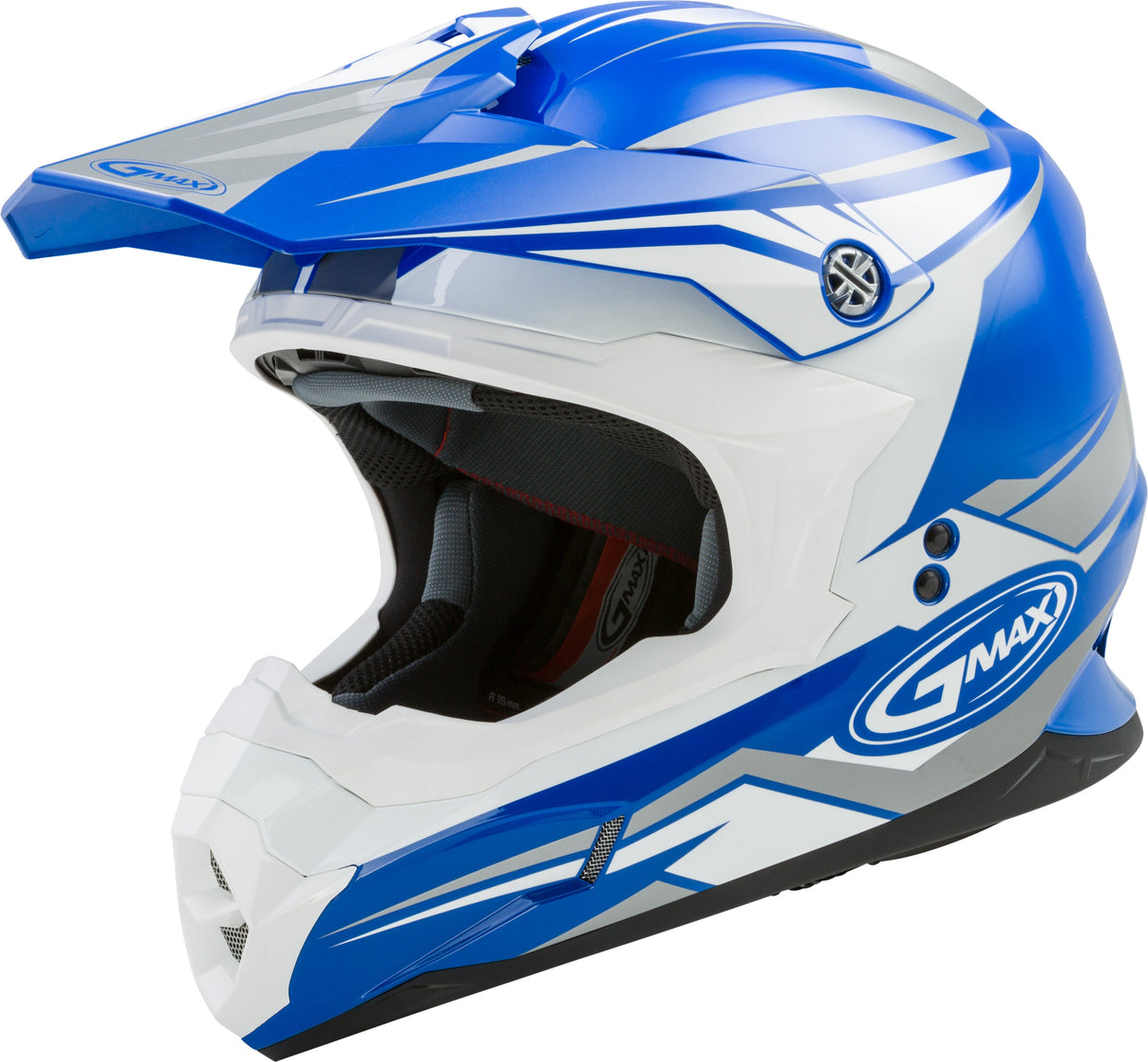 GMAX Mx-86 Off-Road Revoke Helmet Blue/White Sm G3866044