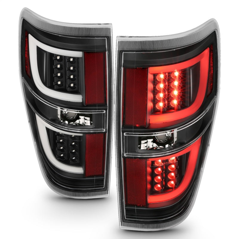 ANZO 2009-2013 Ford F-150 LED Taillights Black 311257