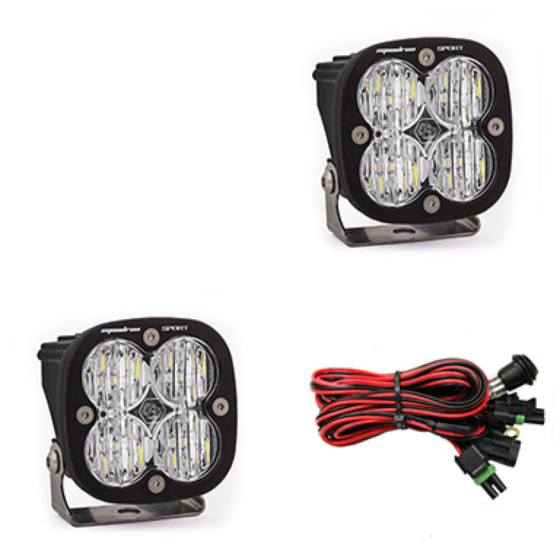 Baja Designs Squadron Sport Wide Cornering Pair LED Light Pods - Clear 557805