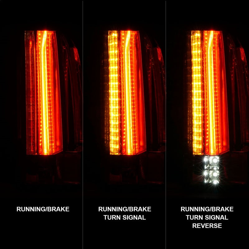 ANZO 2015-2017 GMC Yukon/Yukon XL LED Taillights Chrome 311277