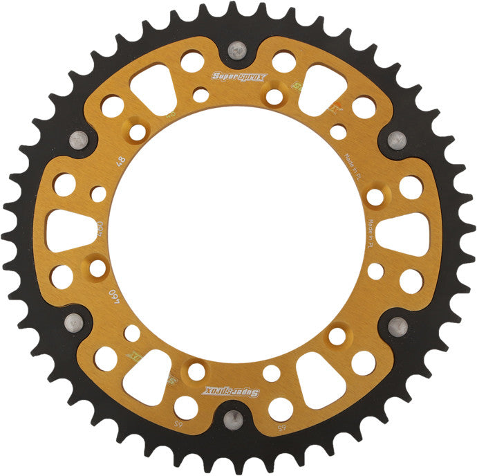 SUPERSPROX Rear Stealth Sprocket Alu/Stl 48t-520 Gld Kaw/Suz RST-460-48-GLD
