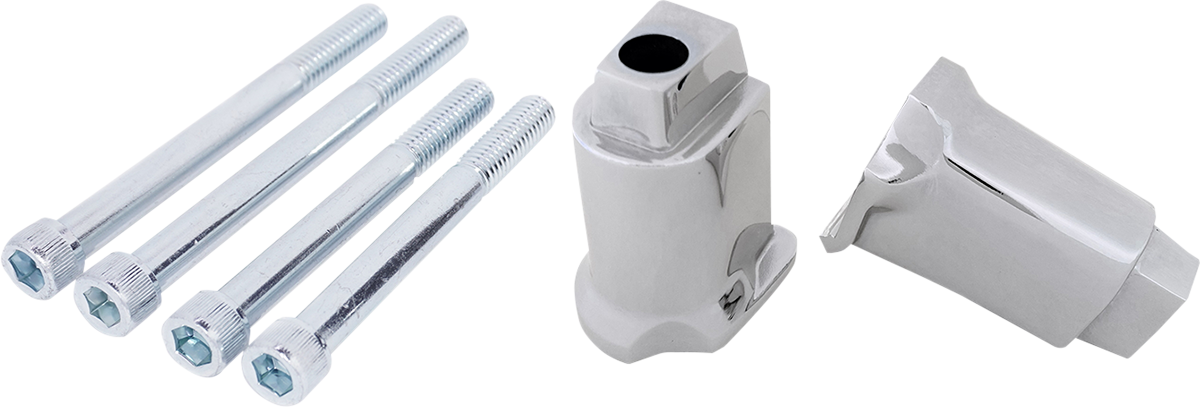 DRAG SPECIALTIES Soporte para tablero de piso del pasajero - Cromado REQD BRKT F/16211002,1003 P17-415-BC