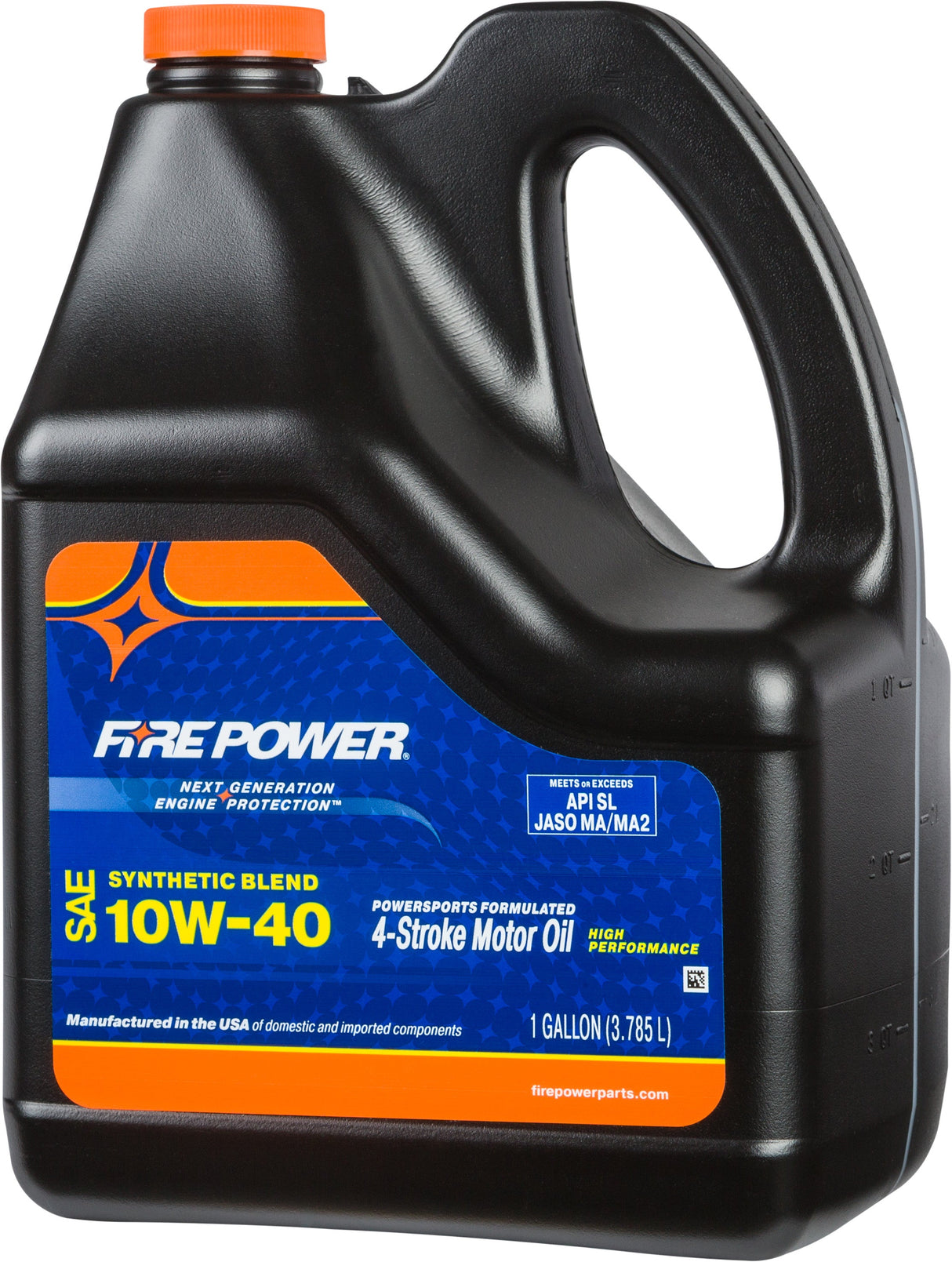 FIRE POWER Synthetic Blend 4-Stroke Oil 10w-40 Gal 4/Case 196983