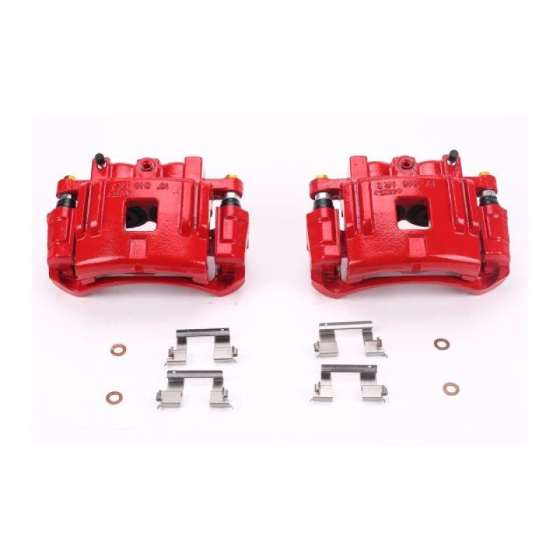 Power Stop 04-08 Chevrolet Colorado Front Red Calipers w/Brackets - Pair S4938