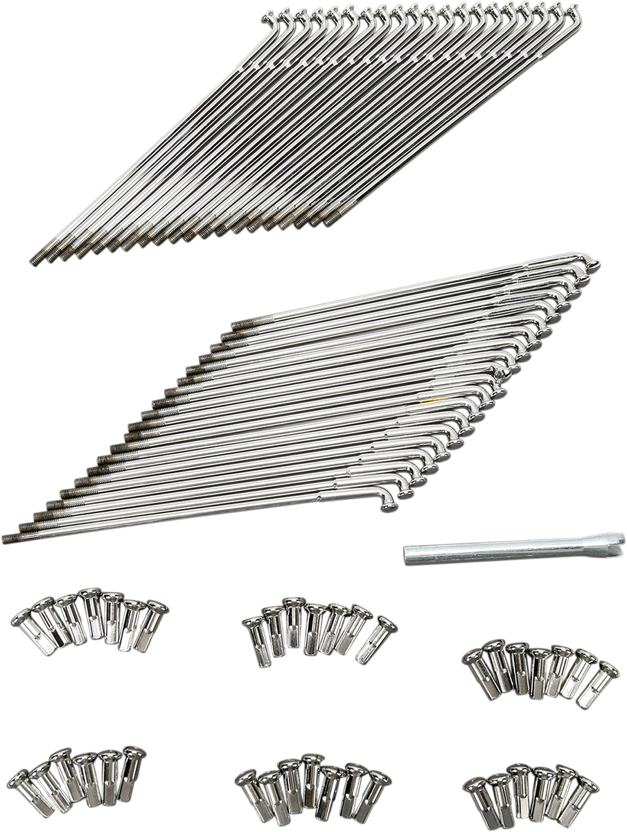 DRAG SPECIALTIES Juego de radios - Delantero central abatible - Cromado - 7.75" x 18" 16-0502-BC629