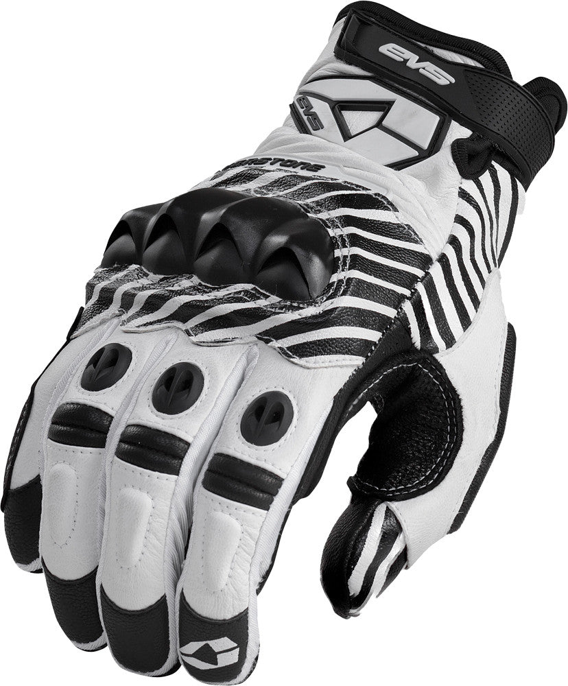 EVS Silverstone Leather Gloves White X 612105-0205