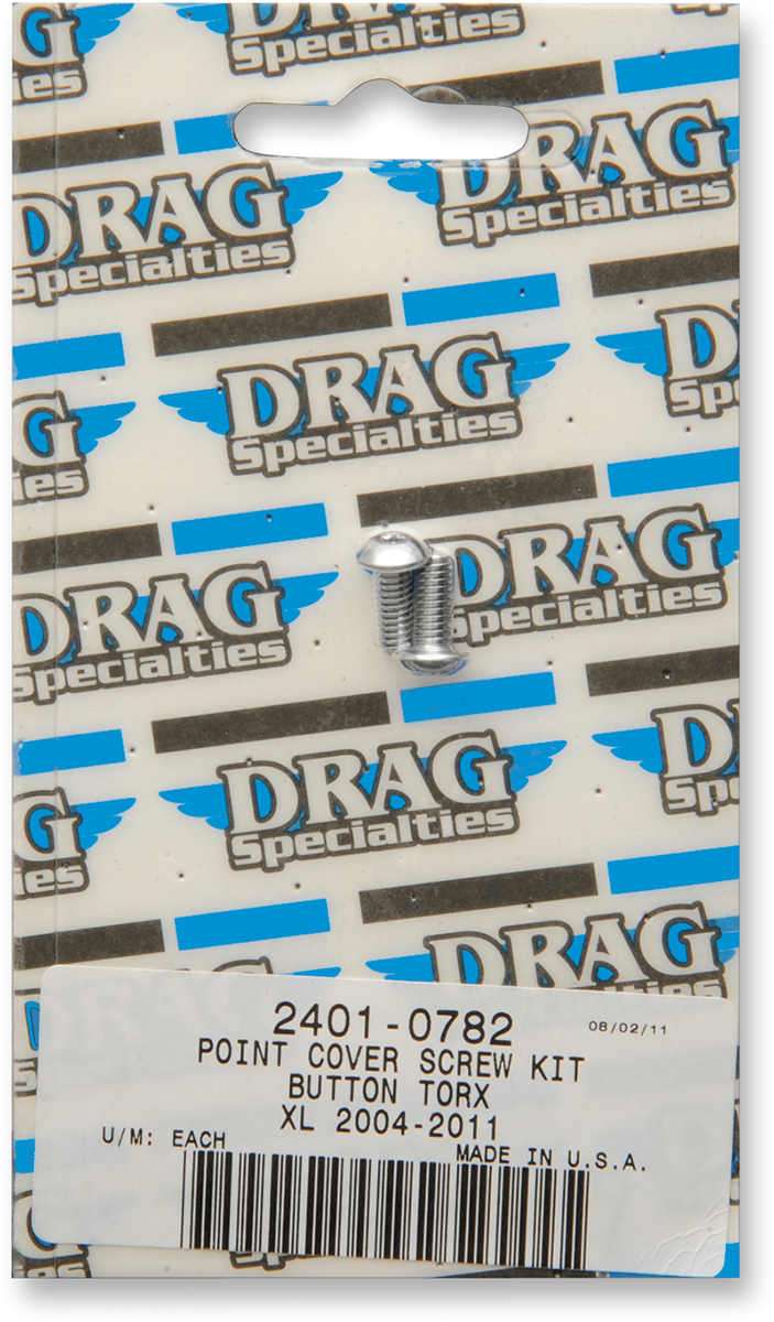 DRAG SPECIALTIES Kit de pernos de cubierta de punto - XL MK689