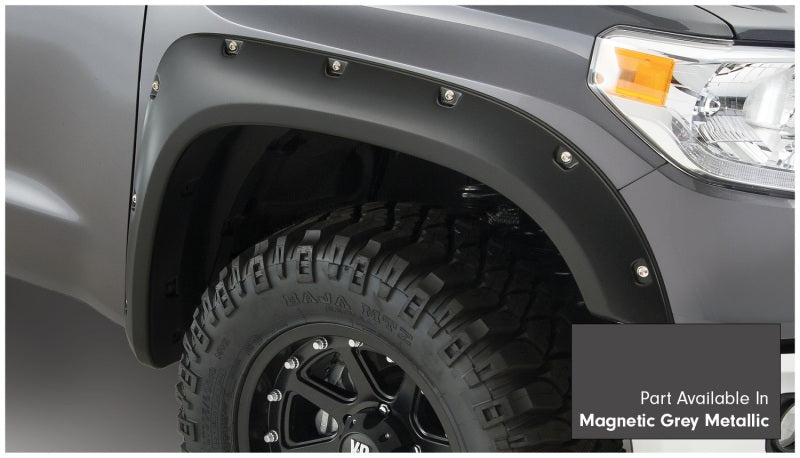 Bushwacker 16-18 Toyota Tundra Fleetside Pocket Style Flares 4pc - Magnetic Grey 30918-63