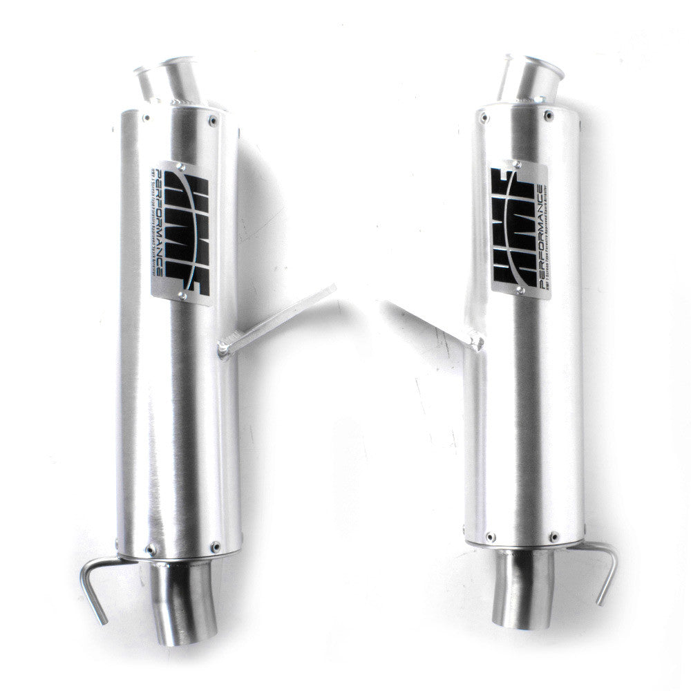HMF Utility Performance Dual Slip On Exhaust Brushed 16575636071
