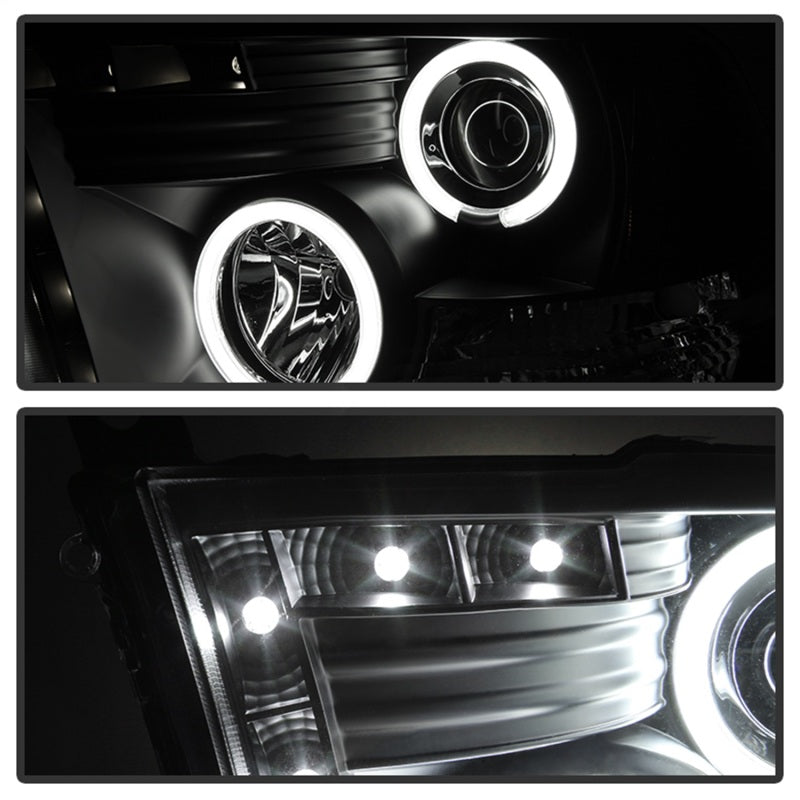 Spyder Dodge Ram 1500 09-14 Projector Headlights Halogen- CCFL Halo LED - Blk PRO-YD-DR09-CCFL-BK 5030320