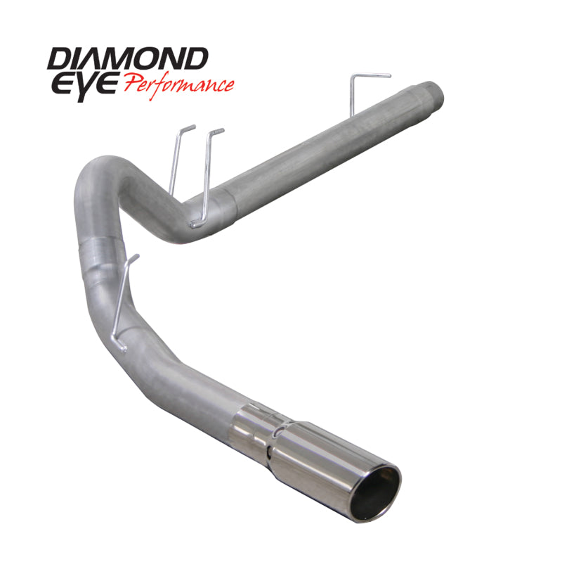 Diamond Eye KIT 4in DPF-BACK SGL AL 08-09 6 4L F250/F350 PCKGD BX46X14X14OD EL-PL 44inX13 5inX13 5in K4360A