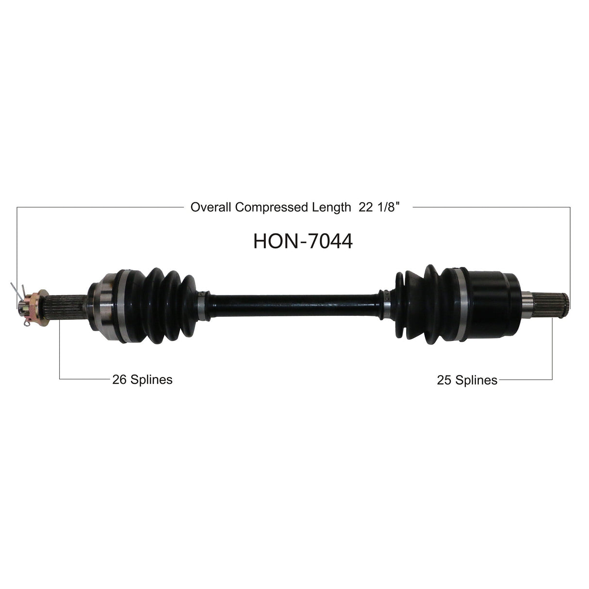OPEN TRAILOe 2.0 Axle Rear LeftHON-7044