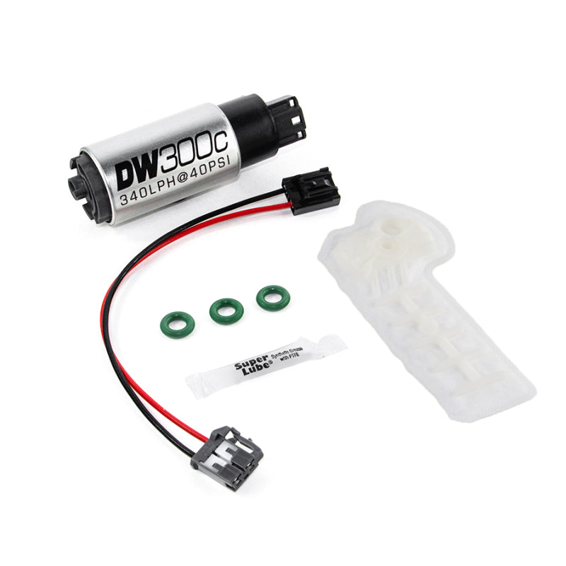 DeatschWerks 340lph DW300C Compact Fuel Pump w/ 02-06 RSX Set Up Kit (w/o Mounting Clips) 9-307-1009