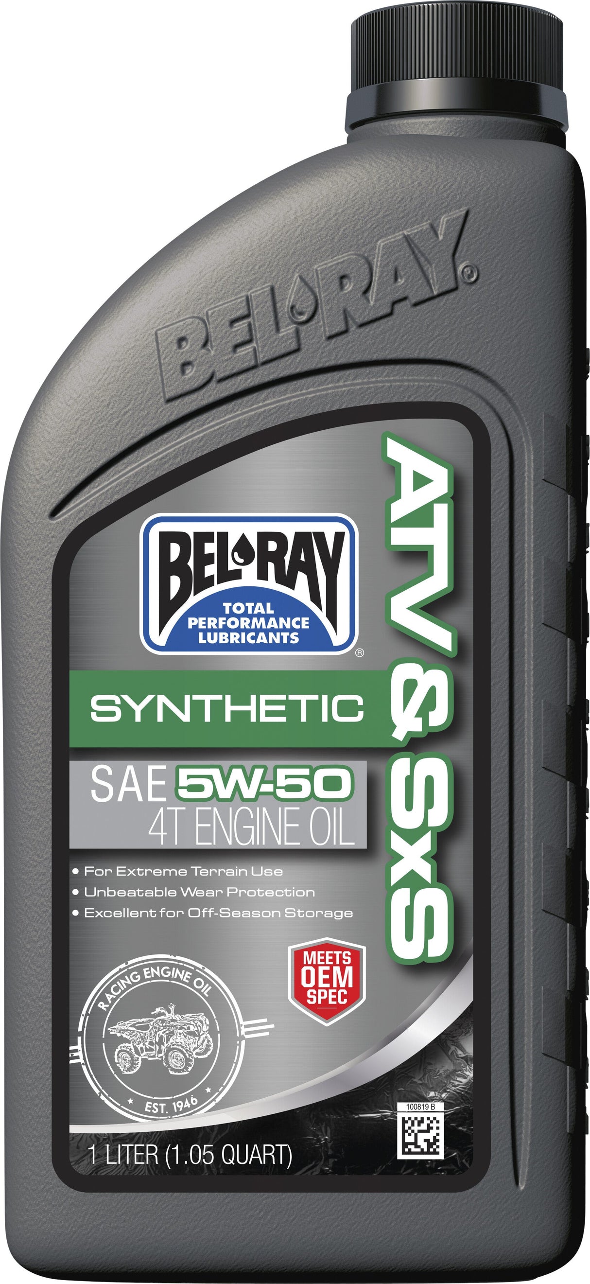BEL-RAY Atv & Sxs Synthetic 4t Engine 5w50 12/Case 302664150160