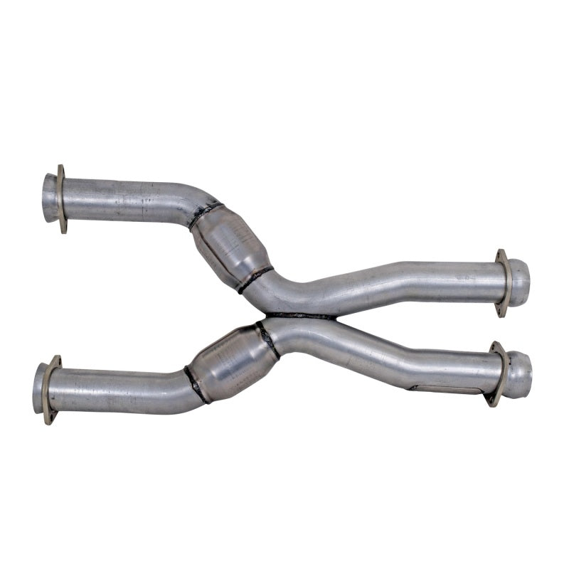 BBK 79-04 Mustang Coyote Swap Short Mid X Pipe w Catalytic Converters 3.0 For BBK Long Tube Headers 1786