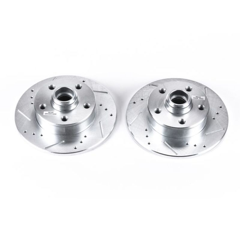 Power Stop 92-95 Volkswagen Corrado Rear Evolution Drilled & Slotted Rotors - Pair EBR426XPR