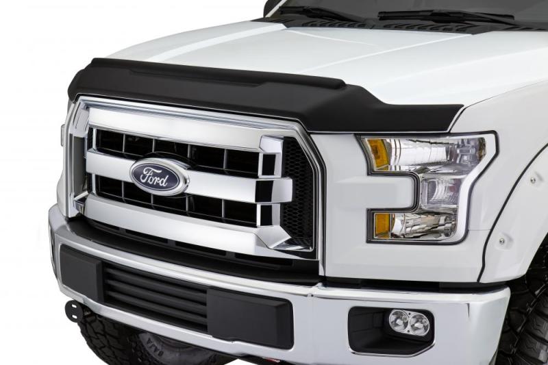 AVS 09-14 Ford F-150 Aeroskin II Textured Low Profile Hood Shield - Black 436001