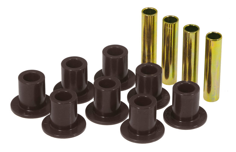 Prothane 87-96 Jeep Front Spring & Shackle Bushings - Black 1-1005-BL