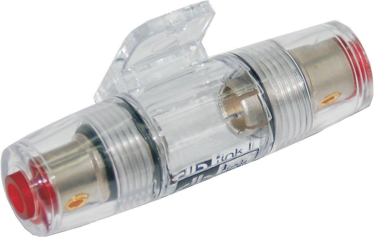 NAMZ CUSTOM CYCLEPower Single Nickel Plated 4/8 Gauge In Line Fuse HolderNAP-AGUFH