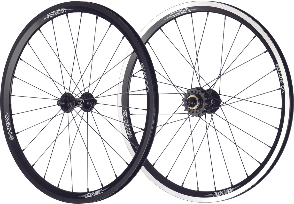 STAYSTRONG Evolution Wheel Set 1.75" Black U-SS6004