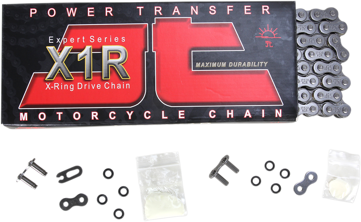 JT CHAINS 520 X1R - Heavy Duty X-Ring Sealed Drive Chain - Steel - 116 Links JTC520X1R116DL