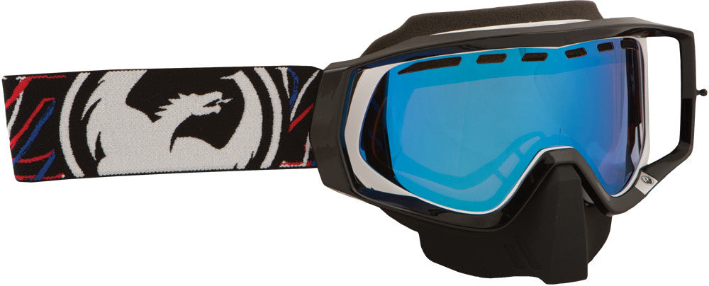 DRAGON Vendetta Goggle Overlap W/Blue Ion. Lens 722-1726