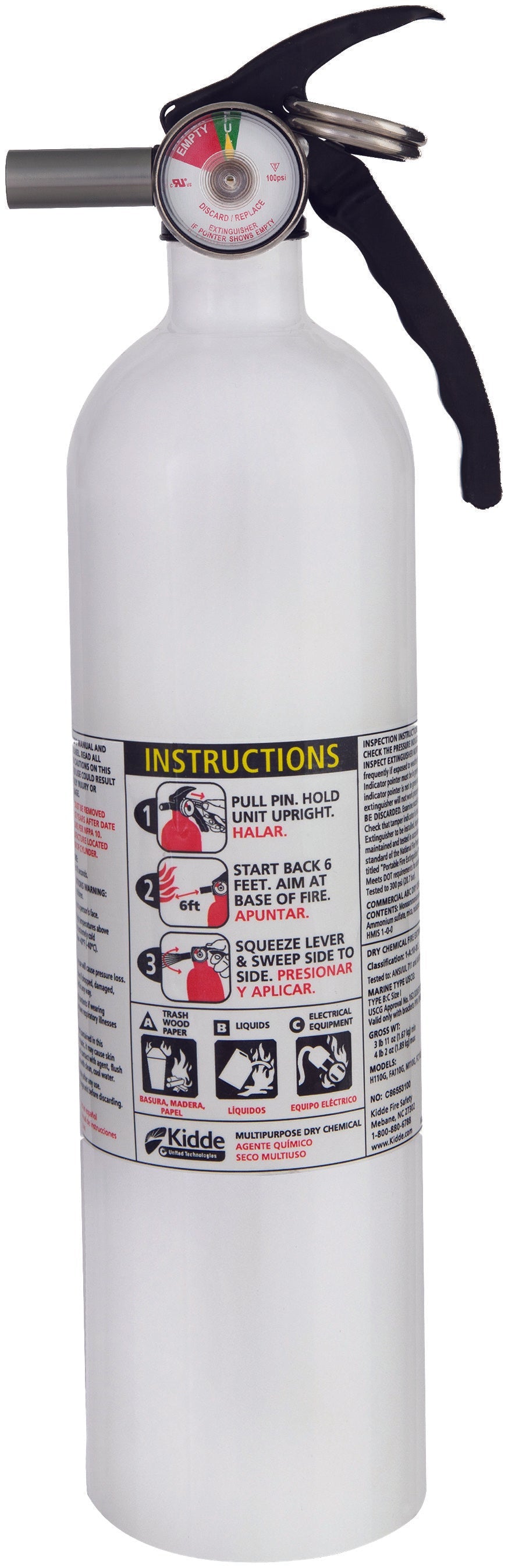 KIDDES/S 18-9893 Fire Extinguisher 2.5lb466627MTLK