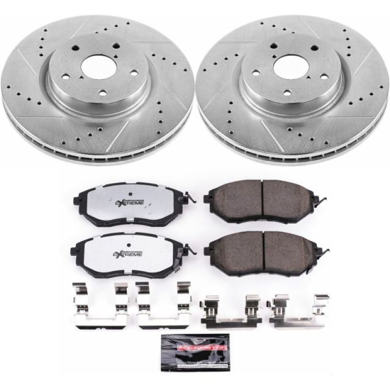 Power Stop 06-07 Subaru B9 Tribeca Front Z26 Street Warrior Brake Kit K4603-26
