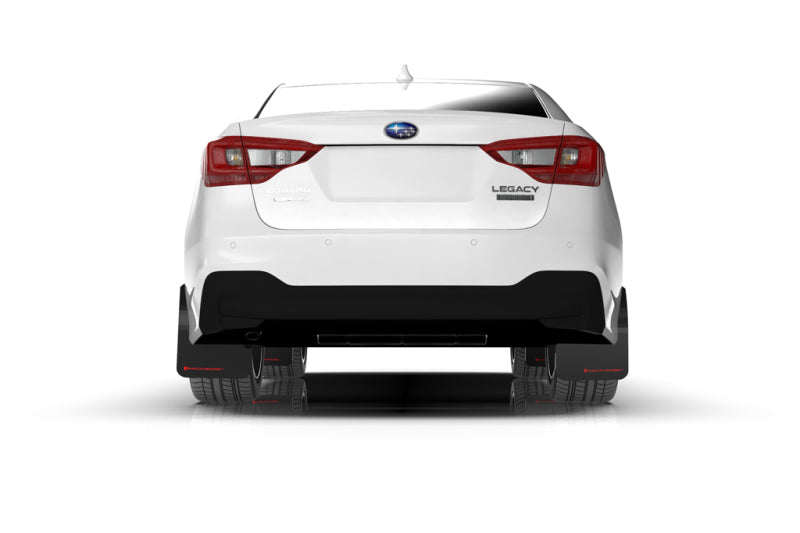 Rally Armor 20-22 Subaru Legacy Black UR Mud Flap w/ White Logo MF64-UR-BLK/WH