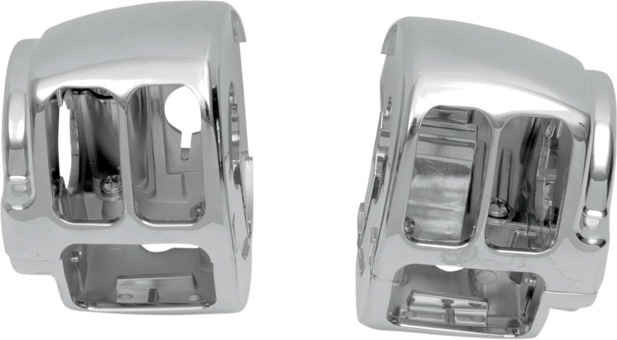 DRAG SPECIALTIES Carcasa del interruptor - Izquierda - Inferior - Cromada H07-0771A-LB