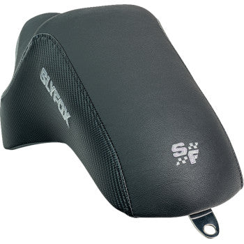 SLYFOX Slyfox Seat - Gray Logo - Black Vinyl w/ Slipstop - Carbon Fiber - XL 4684B-slyfox