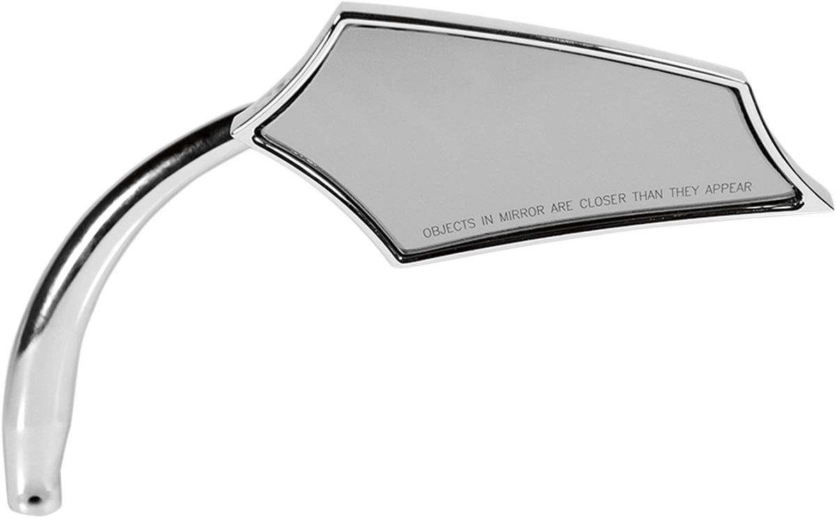 RUSS WERNIMONT DESIGNS Short Mirror - Chrome - Right RWD-50103