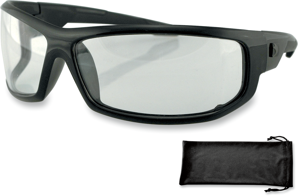 IN STOCK BOBSTER AXL Sunglasses - Gloss Black - Clear EAXL001C