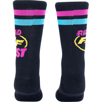 FMF Ride Bad Socks - Black - One Size FA24194906