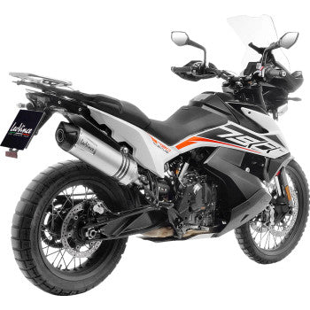 LEOVINCE LV One EVO Slip-On Muffler - Silver KTM 890 Adventure / Husqvarna Norden 901 14414EU