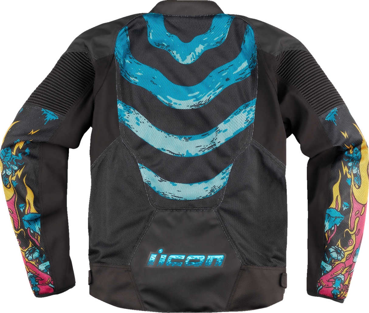 IN STOCK ICON Overlord3 Mesh Munchies™ Jacket - Teal - 3XL 2820-6729