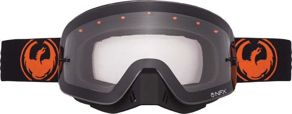 DRAGON Nfx Goggle Orange W/Clear Lens 294556429706