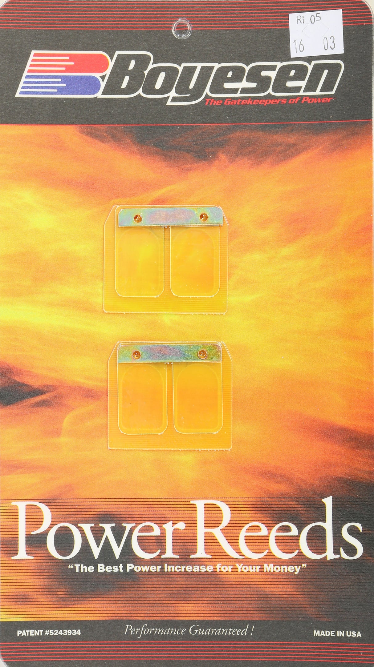 BOYESEN Motorcycle Rad Valve Reeds RL-05