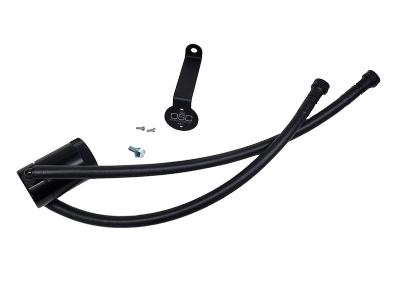 J&L 20-24 Chevy Silverado/GMC Sierra 2500/3500 6.6L Drivers Side Oil Separator 3.0 - Black Anodi 3089D-B