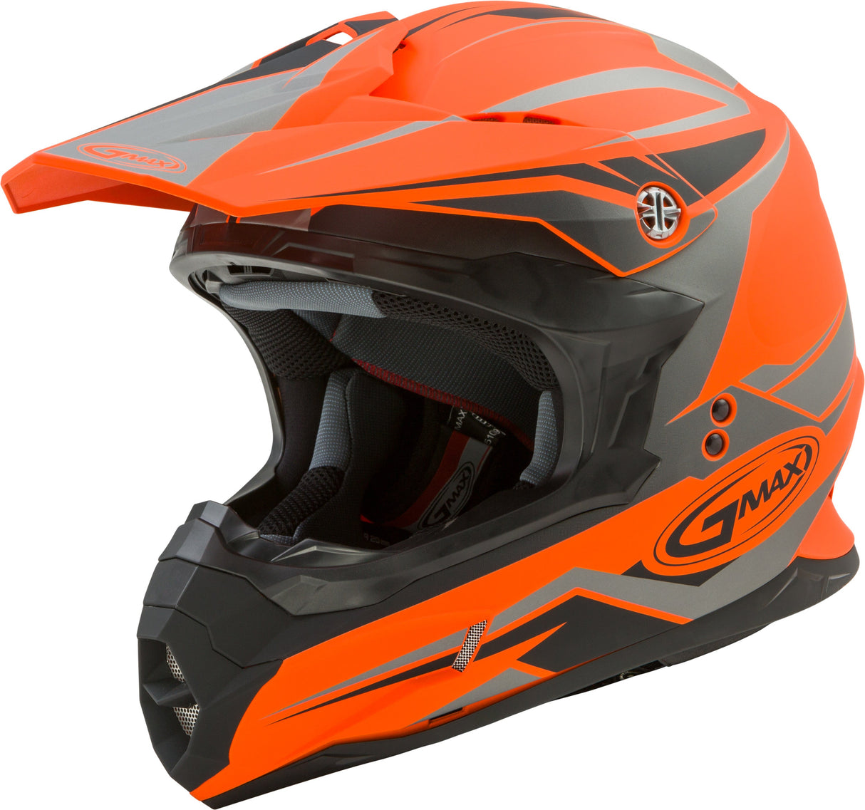 GMAX Mx-86 Off-Road Revoke Helmet Matte Orange/Black 3x G3866259