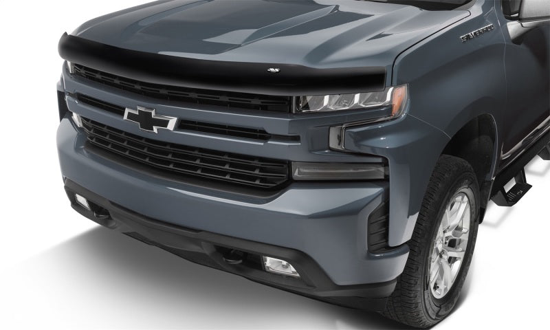 AVS 22-23 Chevrolet Silverado 1500 (Excl. ZR2/LT TB) Bugflector Medium Profile Hood Shield - Smoke 23956