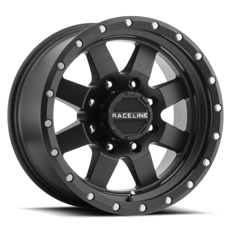 Raceline 935B Defender 17x9in / 6x135 BP / 0mm Offset / 94mm Bore - Satin Black Wheel 935B-79065-00