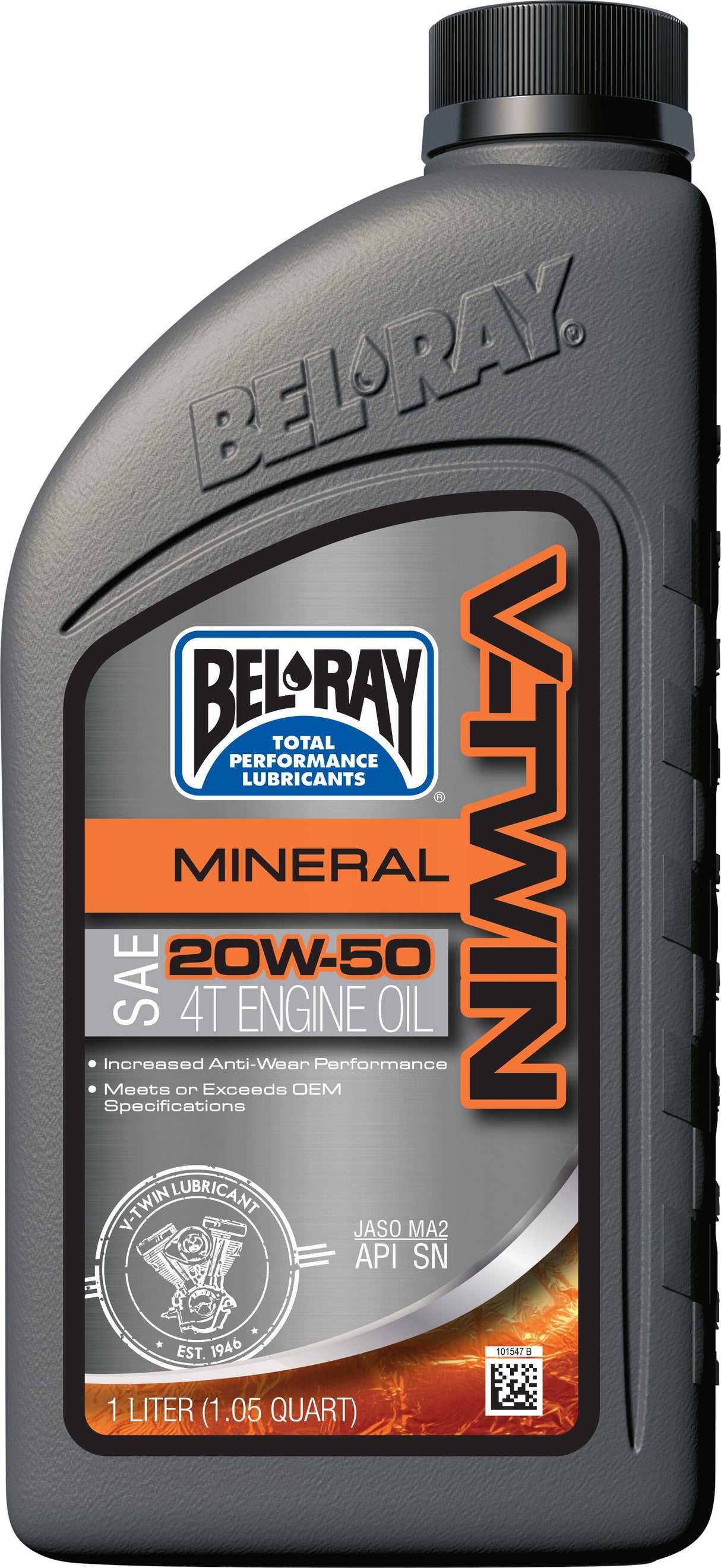BEL-RAY V-Twin Mineral Engine Oil 20w-50 1l 96905-BT1