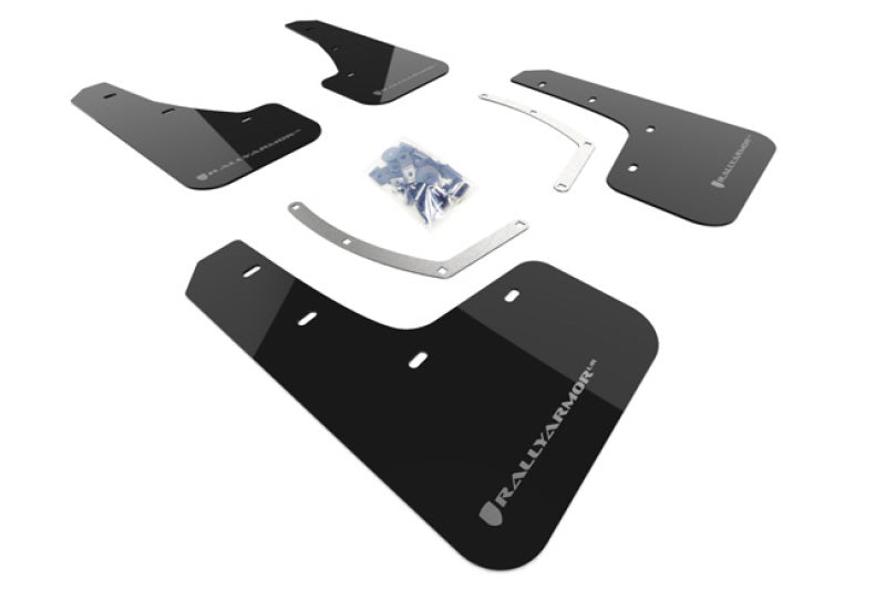 Rally Armor 18-22 Subaru Ascent Black UR Mud Flap W/ Silver Logo MF49-UR-BLK/SIL