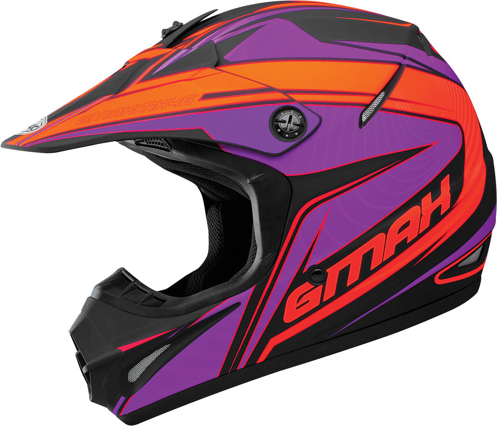 GMAX Gm-46.2x Coil Helmet Matte Black/Flo-Orange Xs G3464633 TC-26F
