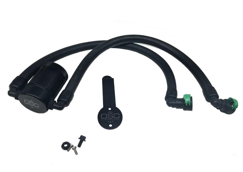 J&L 2015-2023 Ford Mustang EcoBoost Driver Side Oil Separator 3.0 - Black Anodized 3029D-B