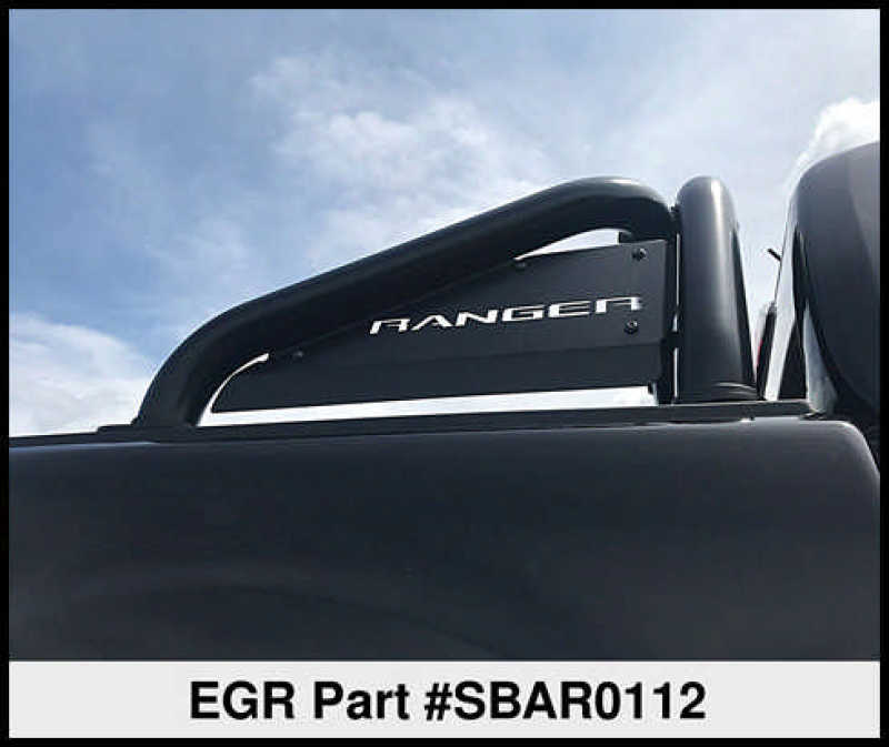 EGR 2019+ Ford Ranger Black Powder Coat S-Series Sports Bar (w/o Side Plates) SBAR0112