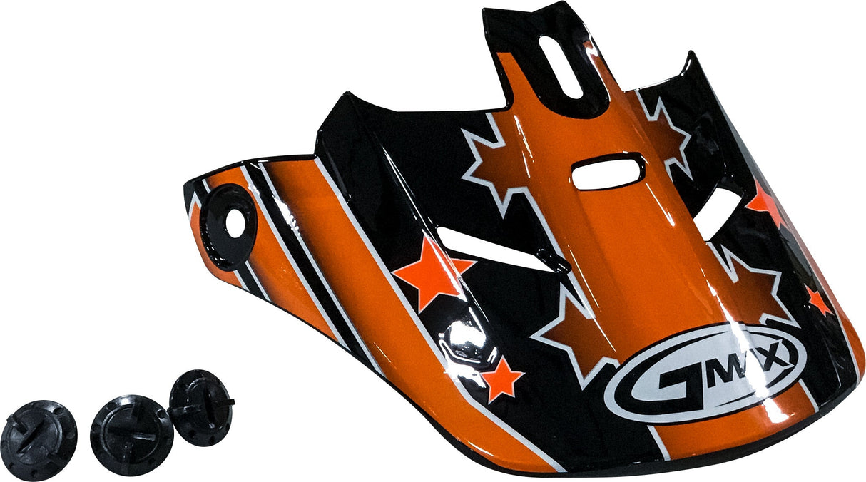 GMAX Visor Gm46y-2 S/Star Black/Ora Tc-6 G046121